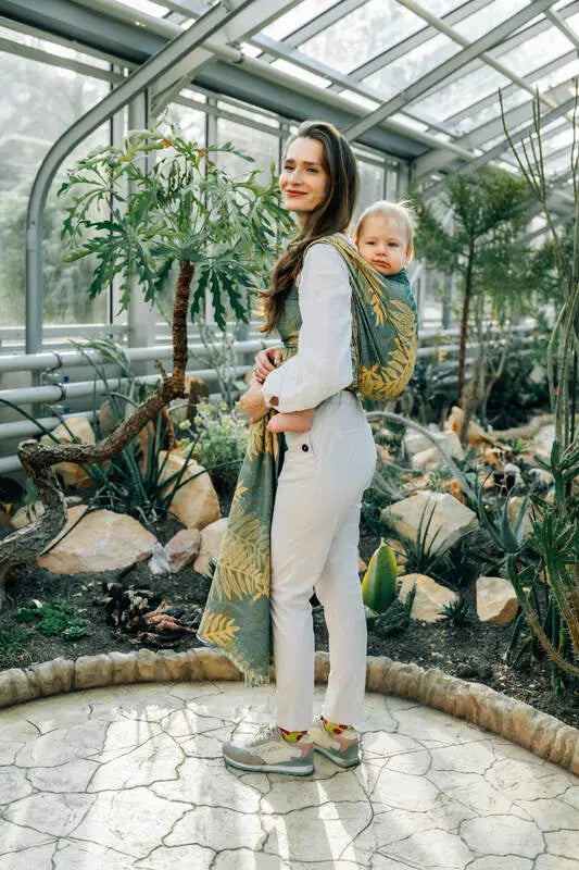 Baby Wrap, Jacquard Weave (100% cotton) - RAINFOREST - SELVA - Woven Baby Size - L-Size - M-Size - S-Size - XL-Size - XS   long_woven_wraps    #