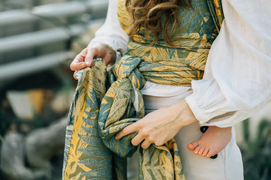 Baby Wrap, Jacquard Weave (100% cotton) - RAINFOREST - SELVA - Woven Baby Size - L-Size - M-Size - S-Size - XL-Size - XS   long_woven_wraps    #