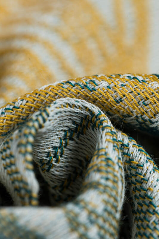 Ring Sling, Jacquard Weave (100% cotton), with gathered shoulder - RAINFOREST - SELVA - standard 1.8m (grade B) - Woven Baby Default Title   ring_slings    #