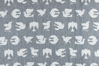 LennyLight Carrier, jacquard weave (68% cotton 16% linen 16% modal) - BIRDY - WHITE NOISE - Woven Baby Size - Standard   lenny_light    #