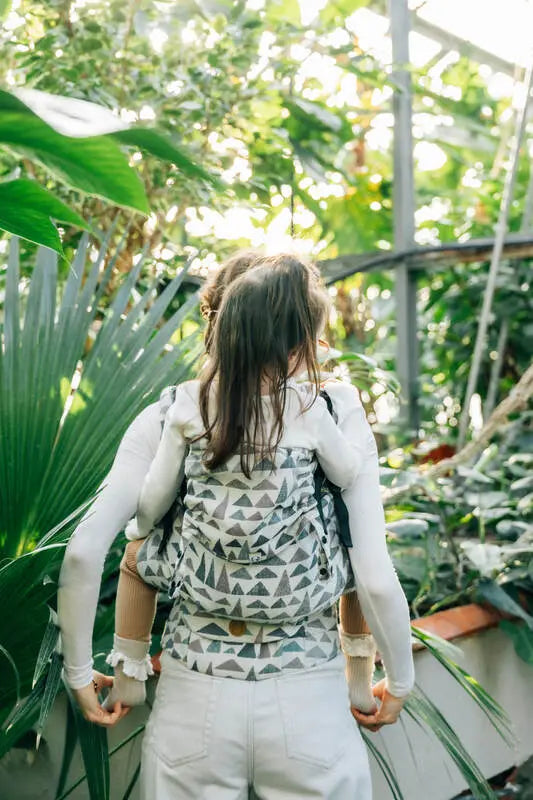 LennyPreschool Carrier, jacquard weave (77% cotton, 23% lyocell) - EAGLE ROCKS - HIKE - Woven Baby Preschool   lenny_preschool    #