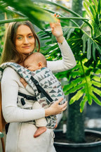 LennyLight Carrier, jacquard weave (77% cotton, 23% lyocell) - EAGLE ROCKS - HIKE - Woven Baby Standard   lenny_light    #