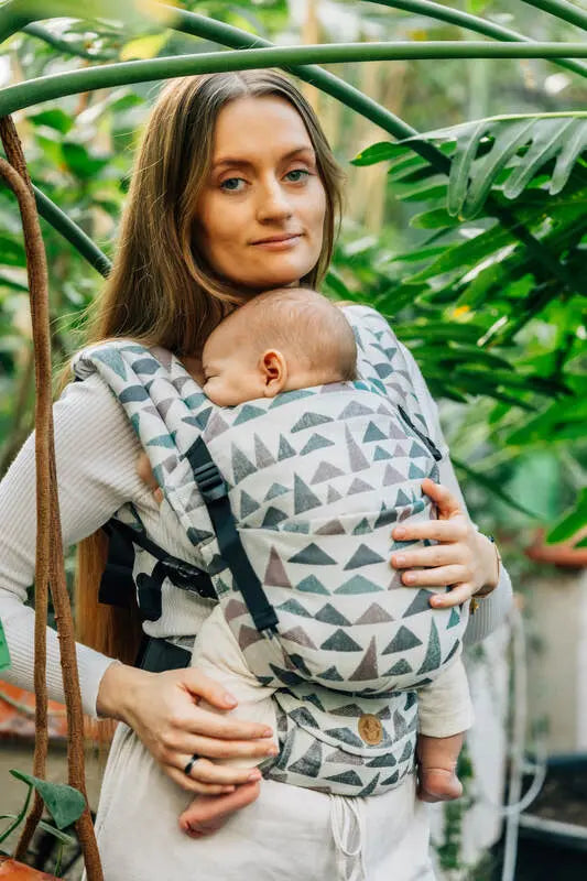 LennyLight Carrier, jacquard weave (77% cotton, 23% lyocell) - EAGLE ROCKS - HIKE - Woven Baby Standard   lenny_light    #