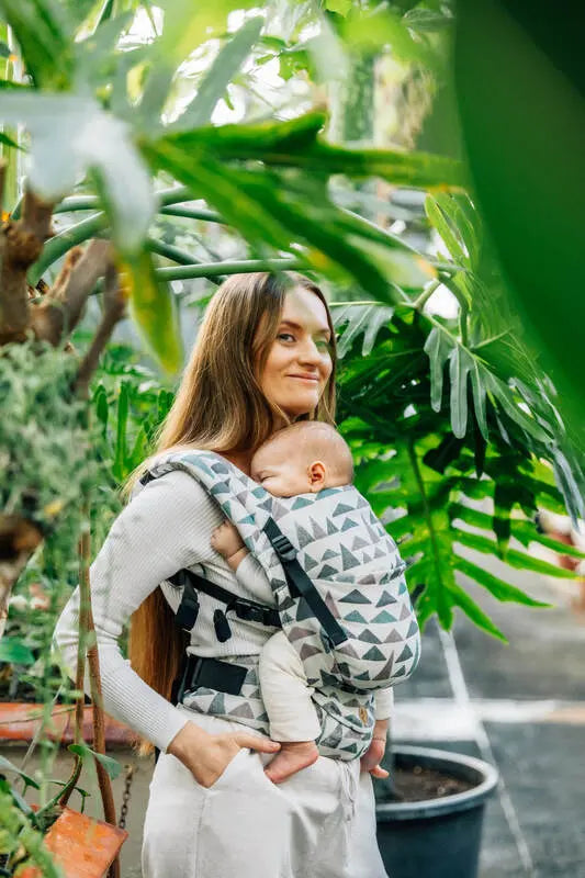 LennyLight Carrier, jacquard weave (77% cotton, 23% lyocell) - EAGLE ROCKS - HIKE - Woven Baby Standard   lenny_light    #