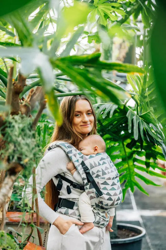 LennyLight Carrier, jacquard weave (77% cotton, 23% lyocell) - EAGLE ROCKS - HIKE - Woven Baby Standard   lenny_light    #