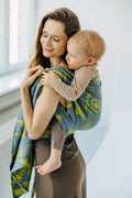 Baby Wrap, Jacquard Weave (37% combed cotton, 28% merino wool, 23% noil silk, 8% mulberry silk, 4% cashmere) - EXPERIMENT no. 32