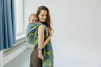 Baby Wrap, Jacquard Weave (37% combed cotton, 28% merino wool, 23% noil silk, 8% mulberry silk, 4% cashmere) - EXPERIMENT no. 32 - Woven Baby M - 6   long_woven_wraps    #