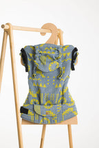 LennyPreschool Carrier, jacquard weave (37% combed cotton, 28% merino wool, 23% noil silk, 8% mulberry silk, 4% cashmere) - EXPERIMENT no. 32 - Woven Baby Preschool   lenny_preschool    #