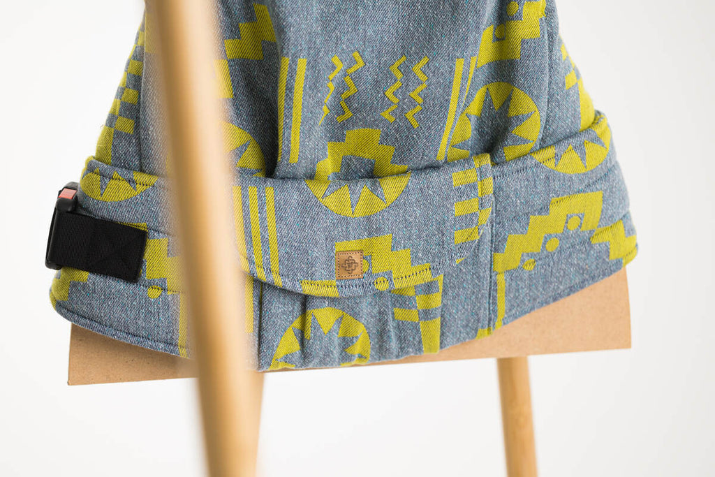 LennyPreschool Carrier, jacquard weave (37% combed cotton, 28% merino wool, 23% noil silk, 8% mulberry silk, 4% cashmere) - EXPERIMENT no. 32 - Woven Baby Preschool   lenny_preschool    #