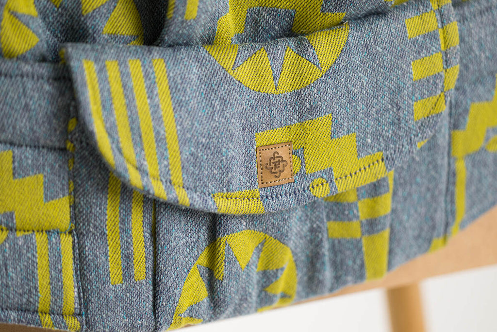 LennyPreschool Carrier, jacquard weave (37% combed cotton, 28% merino wool, 23% noil silk, 8% mulberry silk, 4% cashmere) - EXPERIMENT no. 32 - Woven Baby Preschool   lenny_preschool    #