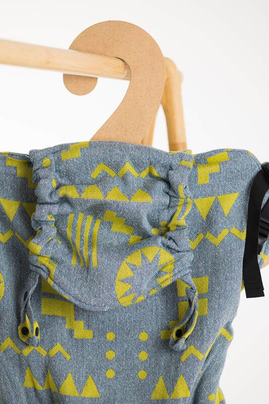 LennyPreschool Carrier, jacquard weave (37% combed cotton, 28% merino wool, 23% noil silk, 8% mulberry silk, 4% cashmere) - EXPERIMENT no. 32 - Woven Baby Preschool   lenny_preschool    #
