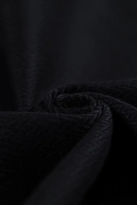 Baby Sling, Herringbone Weave (100% cotton) - LITTLE HERRINGBONE EBONY BLACK - Woven Baby XS - 4   long_woven_wraps    #