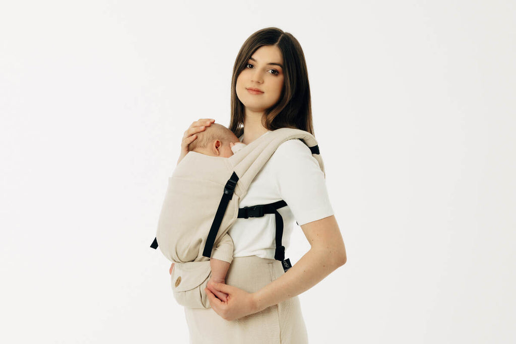 LennyLight Carrier, broken-twill weave (58% cotton, 42% bamboo viscose) - TRACK (grade B) - Woven Baby Standard   lenny_light    #