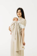 Ring Sling, Broken twill Weave (58% cotton, 42% bamboo viscose), with gathered shoulder - TRACK - standard 1.8m