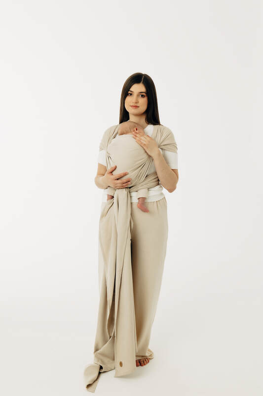 Baby Sling, Broken Twill Weave, (58% cotton, 42% bamboo viscose) - TRACK (grade B) - Woven Baby M - 6   long_woven_wraps    #