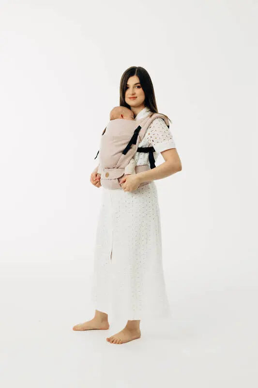 LennyLight Carrier, broken-twill weave (58% cotton, 42% linen) - TUNDRA - Woven Baby Size - Standard   lenny_light    #