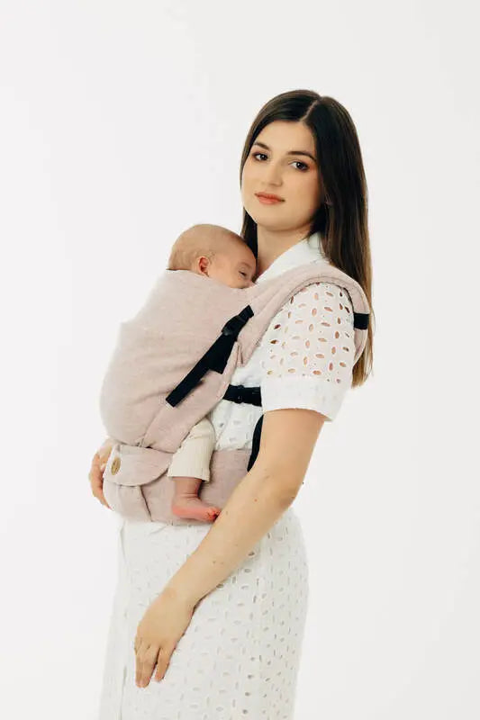 LennyLight Carrier, broken-twill weave (58% cotton, 42% linen) - TUNDRA - Woven Baby Size - Standard   lenny_light    #
