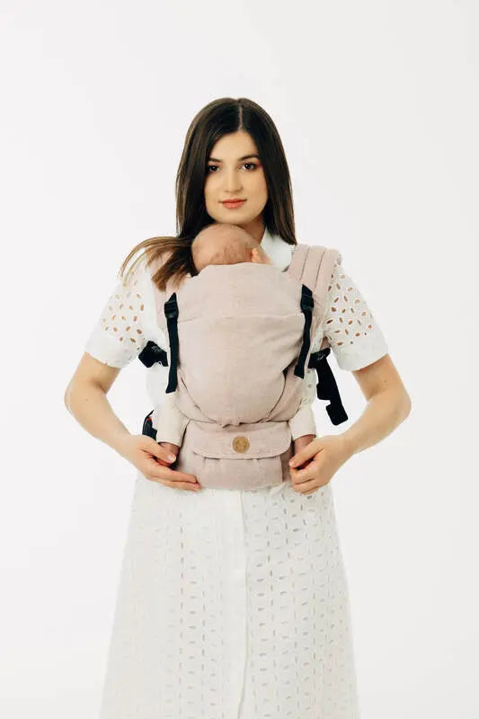 LennyLight Carrier, broken-twill weave (58% cotton, 42% linen) - TUNDRA - Woven Baby Standard   lenny_light    #