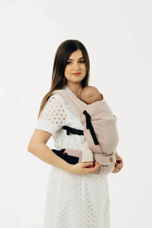LennyLight Carrier, broken-twill weave (58% cotton, 42% linen) - TUNDRA - Woven Baby Size - Standard   lenny_light    #