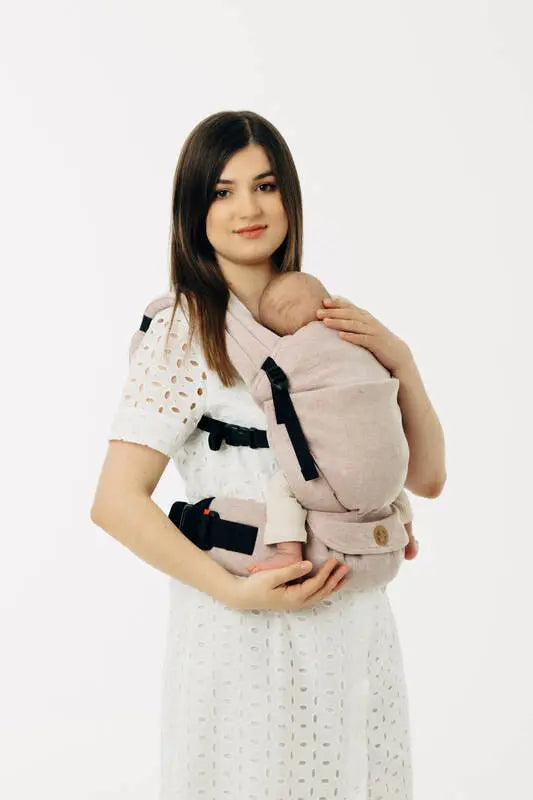 LennyLight Carrier, broken-twill weave (58% cotton, 42% linen) - TUNDRA - Woven Baby Standard   lenny_light    #