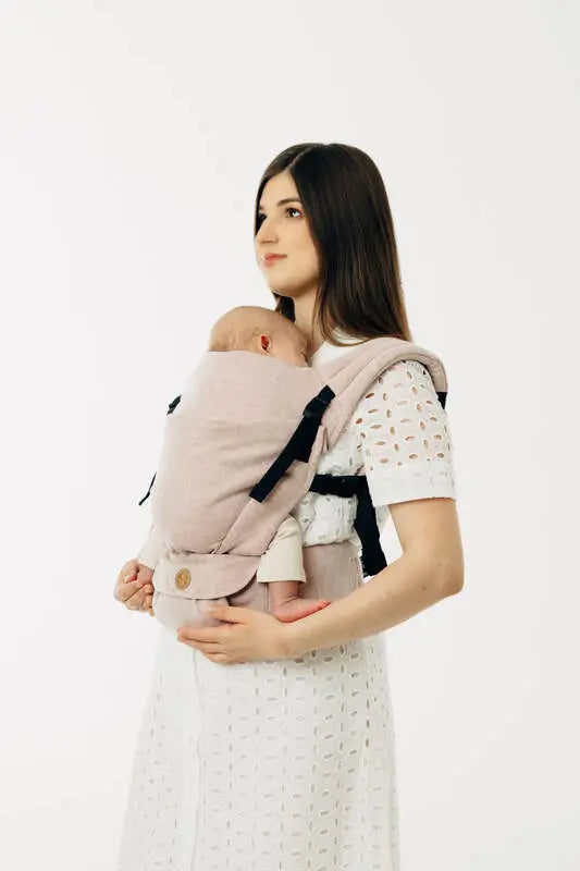LennyLight Carrier, broken-twill weave (58% cotton, 42% linen) - TUNDRA - Woven Baby Standard   lenny_light    #