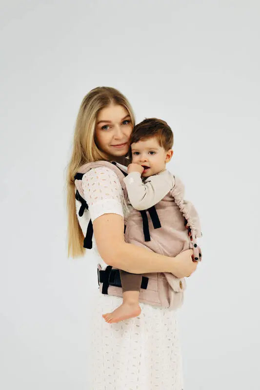 LennyPreschool Carrier, broken - twill weave (58% cotton, 42% linen) - TUNDRA - Woven Baby Size - Preschool   lenny_preschool    #