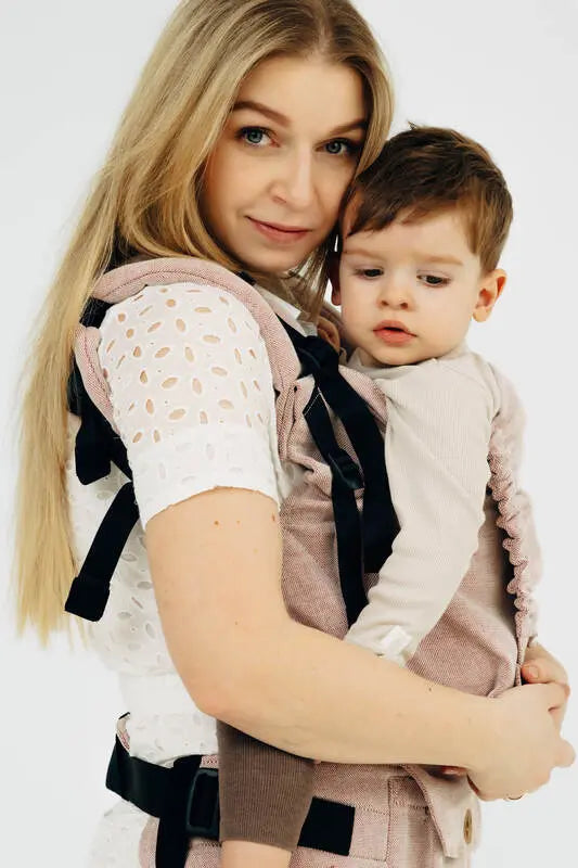 LennyPreschool Carrier, broken - twill weave (58% cotton, 42% linen) - TUNDRA - Woven Baby Size - Preschool   lenny_preschool    #