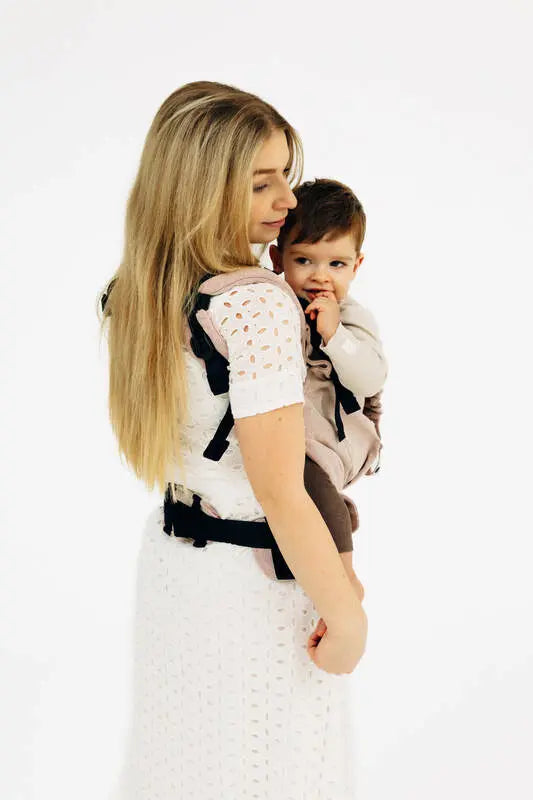 LennyPreschool Carrier, broken - twill weave (58% cotton, 42% linen) - TUNDRA - Woven Baby Preschool   lenny_preschool    #