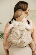Lenny Buckle Onbuhimo PRO baby carrier, jacquard weave (50% cotton, 50% bamboo viscose) - INFINITY - GOLDEN HOUR - Woven Baby Standard   buckle_onbu_pro_carriers    #