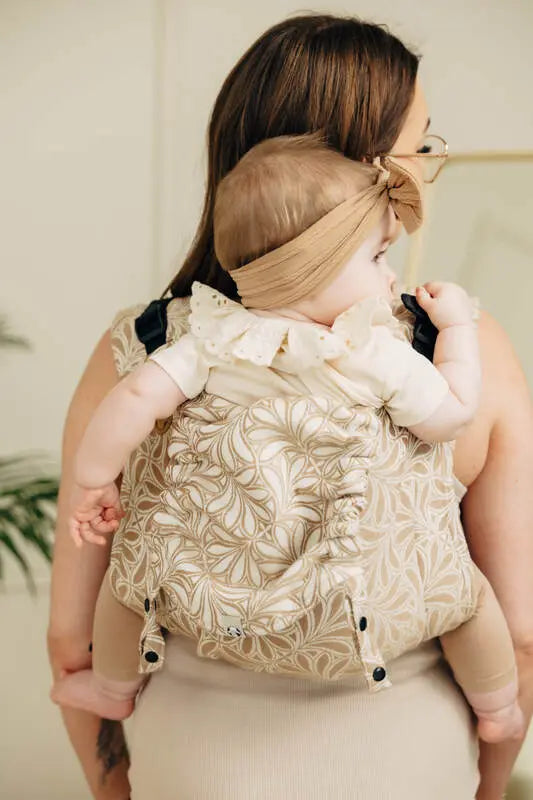 Lenny Buckle Onbuhimo PRO baby carrier, jacquard weave (50% cotton, 50% bamboo viscose) - INFINITY - GOLDEN HOUR - Woven Baby Standard   buckle_onbu_pro_carriers    #