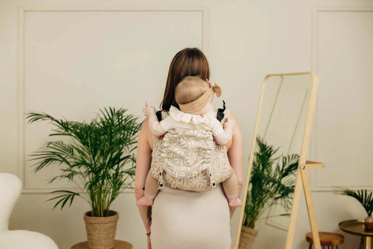 Lenny Buckle Onbuhimo PRO baby carrier, jacquard weave (50% cotton, 50% bamboo viscose) - INFINITY - GOLDEN HOUR - Woven Baby Standard   buckle_onbu_pro_carriers    #