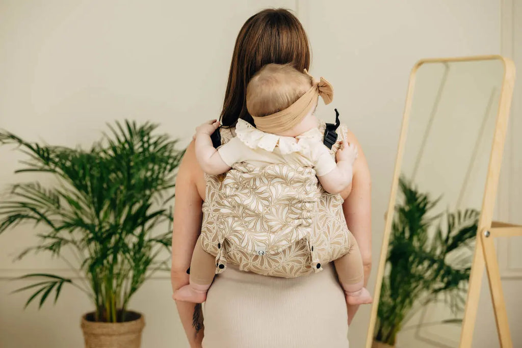 Lenny Buckle Onbuhimo PRO baby carrier, jacquard weave (50% cotton, 50% bamboo viscose) - INFINITY - GOLDEN HOUR - Woven Baby Standard   buckle_onbu_pro_carriers    #