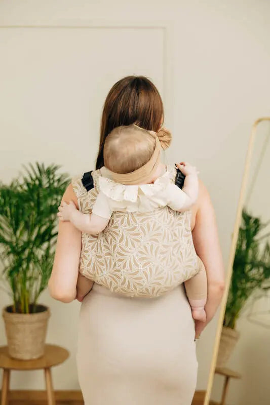 Lenny Buckle Onbuhimo PRO baby carrier, jacquard weave (50% cotton, 50% bamboo viscose) - INFINITY - GOLDEN HOUR - Woven Baby Standard   buckle_onbu_pro_carriers    #