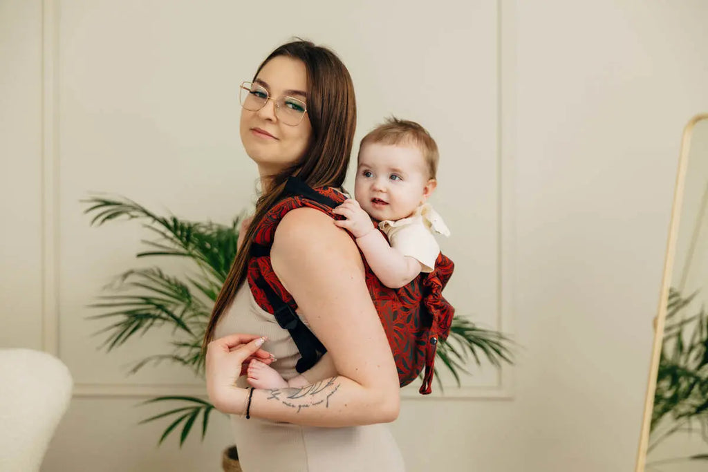 Lenny Buckle Onbuhimo PRO baby carrier, jacquard weave (100% cotton) - INFINITY - GERDA - Woven Baby Standard   buckle_onbu_pro_carriers    #
