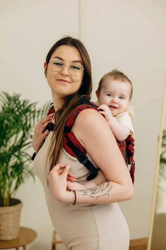 Lenny Buckle Onbuhimo PRO baby carrier, jacquard weave (100% cotton) - INFINITY - GERDA - Woven Baby Size - Standard-Size - Toddler   buckle_onbu_pro_carriers    #