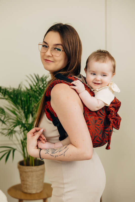 Lenny Buckle Onbuhimo PRO baby carrier, jacquard weave (100% cotton) - INFINITY - GERDA