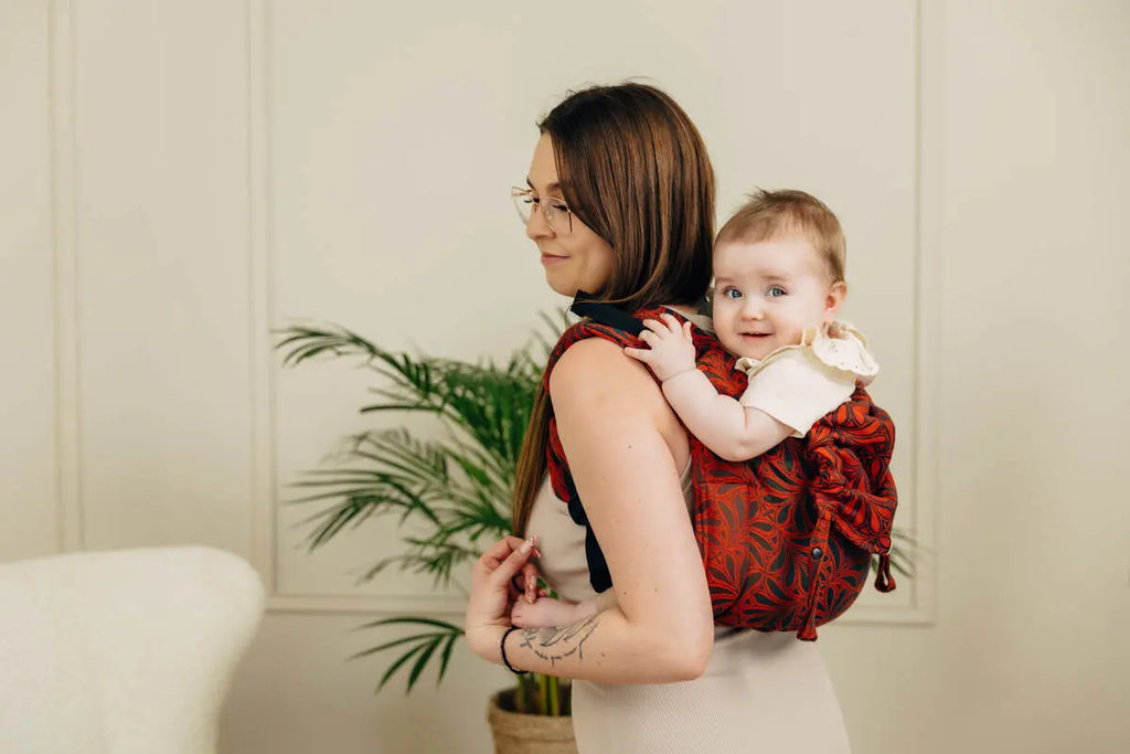 Lenny Buckle Onbuhimo PRO baby carrier, jacquard weave (100% cotton) - INFINITY - GERDA - Woven Baby Standard   buckle_onbu_pro_carriers    #