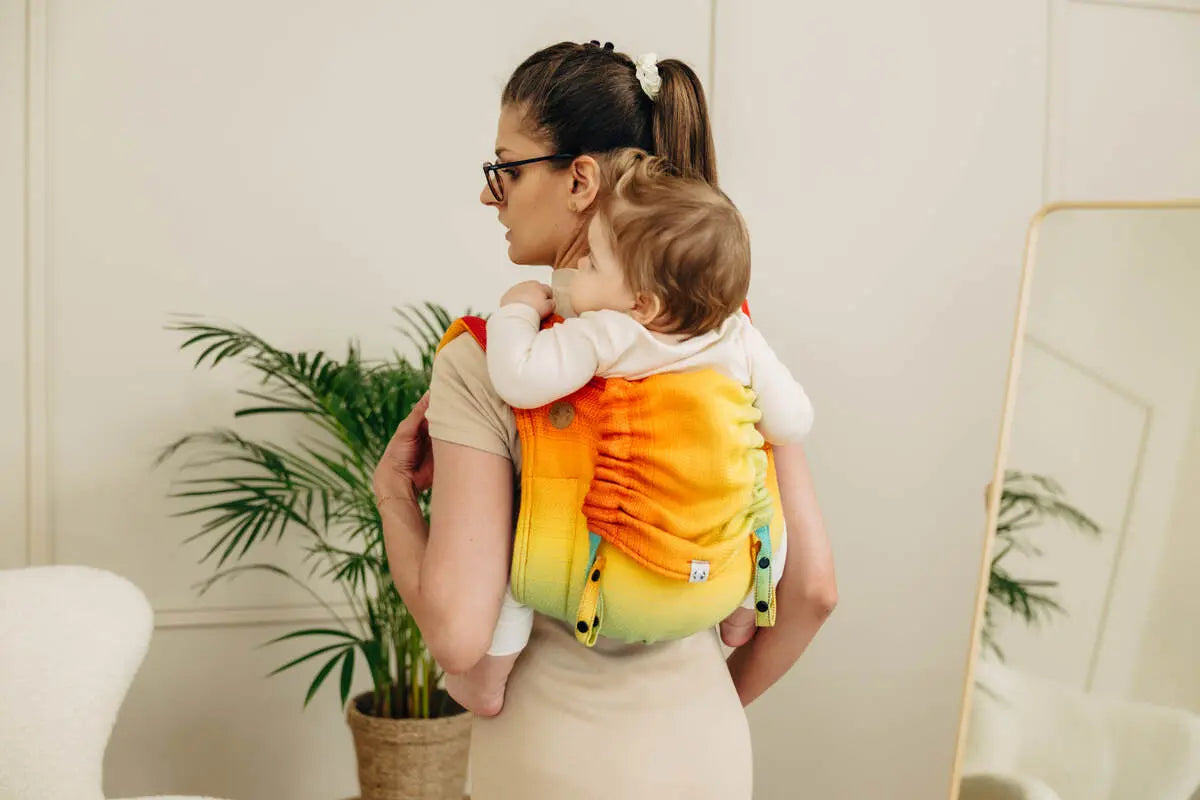 Lenny Buckle Onbuhimo PRO baby carrier, jacquard weave (100% cotton) - RAINBOW BABY - Woven Baby Standard   buckle_onbu_pro_carriers    #