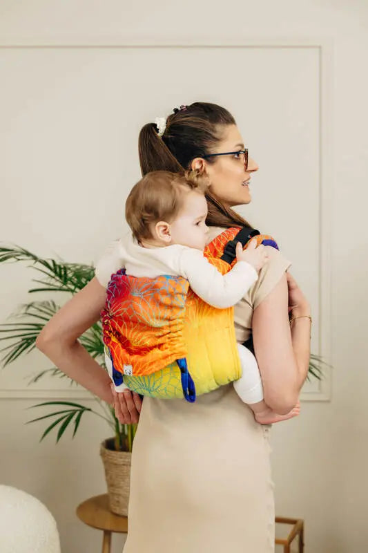Lenny Buckle Onbuhimo PRO baby carrier , jacquard weave (100% cotton) - RAINBOW LOTUS - Woven Baby Toddler   buckle_onbu_pro_carriers    #