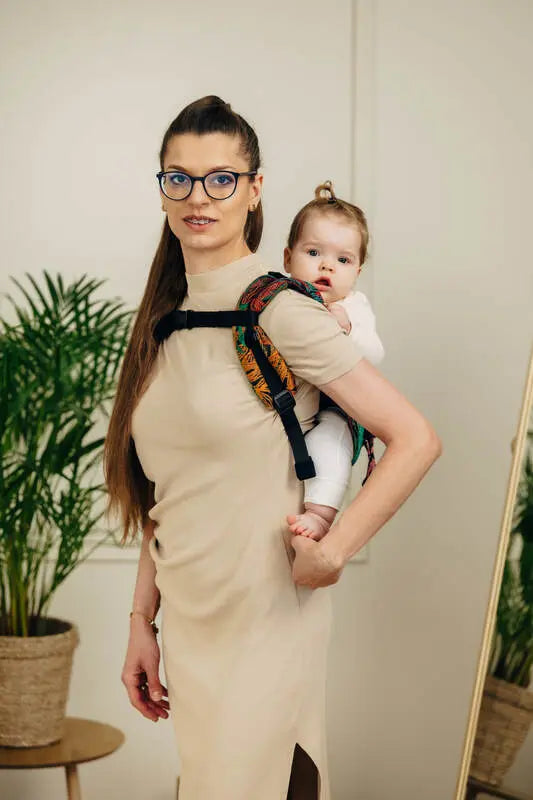 Lenny Buckle Onbuhimo PRO baby carrier, jacquard weave (100% cotton) - RAINFOREST - DIVERSE - Woven Baby Standard   buckle_onbu_pro_carriers    #