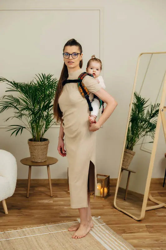 Lenny Buckle Onbuhimo PRO baby carrier, jacquard weave (100% cotton) - RAINFOREST - DIVERSE - Woven Baby Size - Standard-Size - Toddler   buckle_onbu_pro_carriers    #