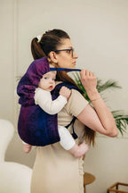 Lenny Buckle Onbuhimo PRO baby carrier, jacquard weave (100% cotton) - WILD WINE - BOUQUET - Woven Baby Standard   buckle_onbu_pro_carriers    #