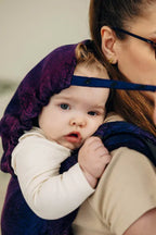 Lenny Buckle Onbuhimo PRO baby carrier, jacquard weave (100% cotton) - WILD WINE - BOUQUET - Woven Baby Standard   buckle_onbu_pro_carriers    #