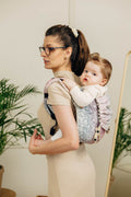 Lenny Buckle Onbuhimo PRO baby carrier, jacquard weave (100% cotton) - WILD WINE - VINEYARD