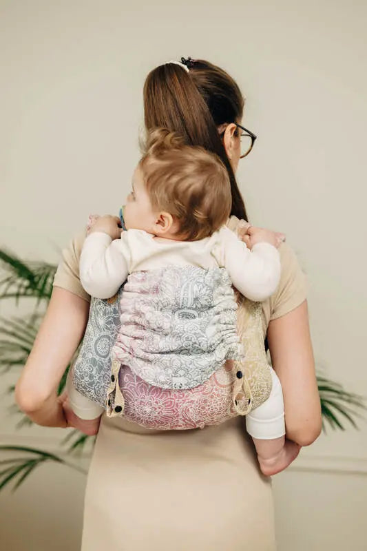 Lenny Buckle Onbuhimo PRO baby carrier, jacquard weave (100% cotton) - WILD WINE - VINEYARD - Woven Baby Standard   buckle_onbu_pro_carriers    #