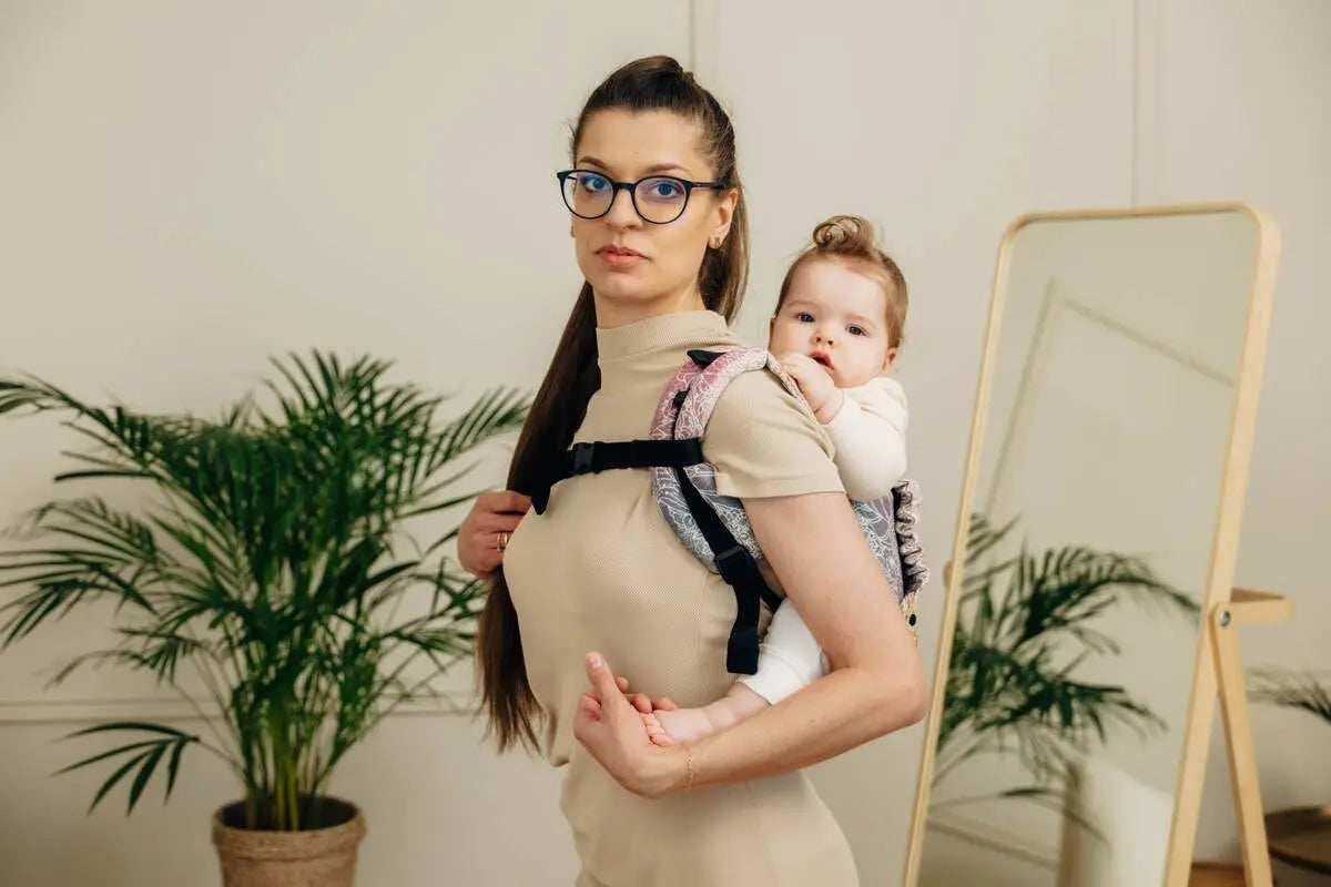 Lenny Buckle Onbuhimo PRO baby carrier, jacquard weave (100% cotton) - WILD WINE - VINEYARD - Woven Baby Size - Standard-Size - Toddler   buckle_onbu_pro_carriers    #
