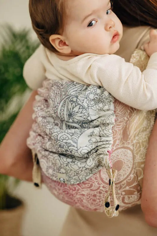 Lenny Buckle Onbuhimo PRO baby carrier, jacquard weave (100% cotton) - WILD WINE - VINEYARD - Woven Baby Standard   buckle_onbu_pro_carriers    #