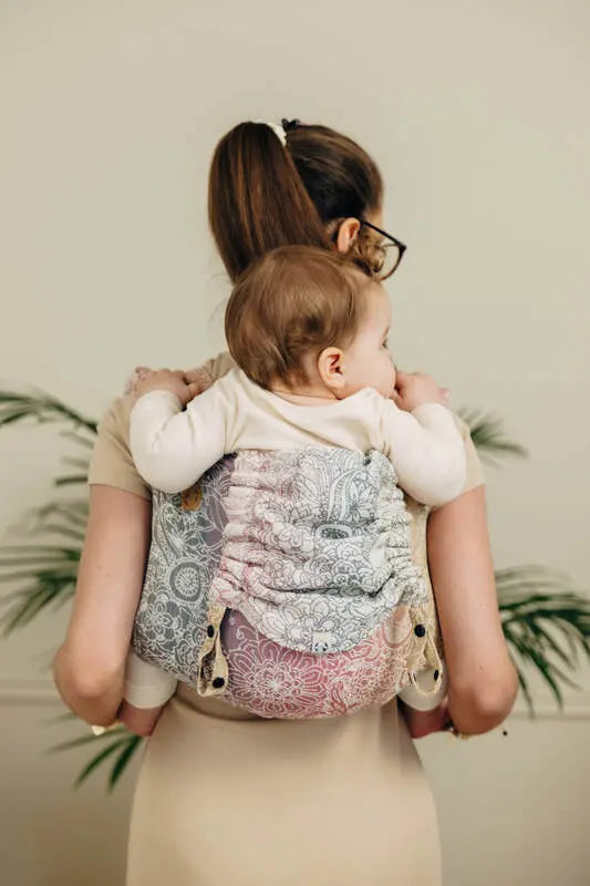 Lenny Buckle Onbuhimo PRO baby carrier, jacquard weave (100% cotton) - WILD WINE - VINEYARD - Woven Baby Standard   buckle_onbu_pro_carriers    #