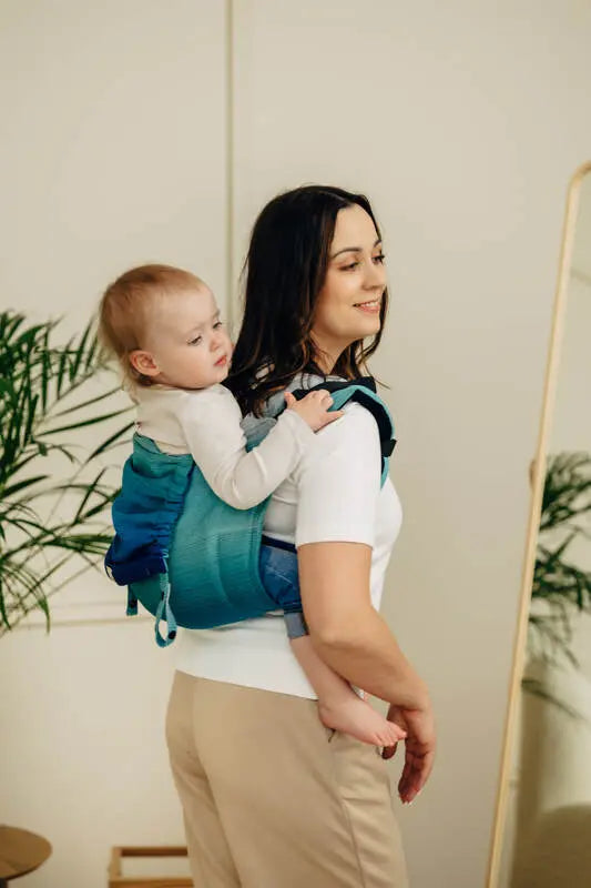 Lenny Buckle Onbuhimo PRO baby carrier, broken-twill weave (100% cotton) - AIRGLOW - Woven Baby Preschool   buckle_onbu_pro_carriers    #
