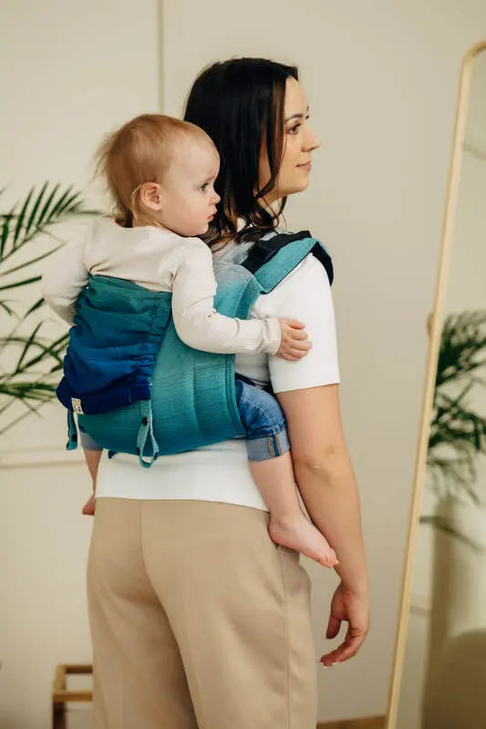 Lenny Buckle Onbuhimo PRO baby carrier, broken-twill weave (100% cotton) - AIRGLOW - Woven Baby Preschool   buckle_onbu_pro_carriers    #